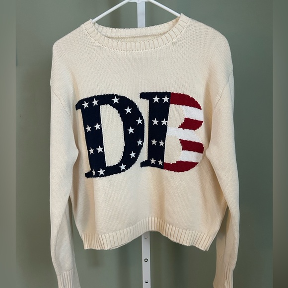 Dairy Boy Sweaters - Dairy Boy Cream Sweater with Star Pattern